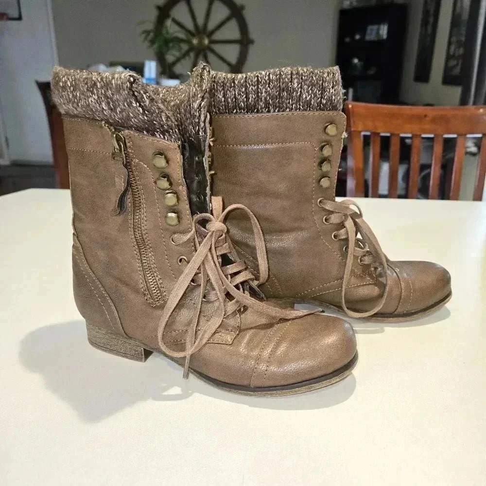 Curfew Brown Boot Size 6